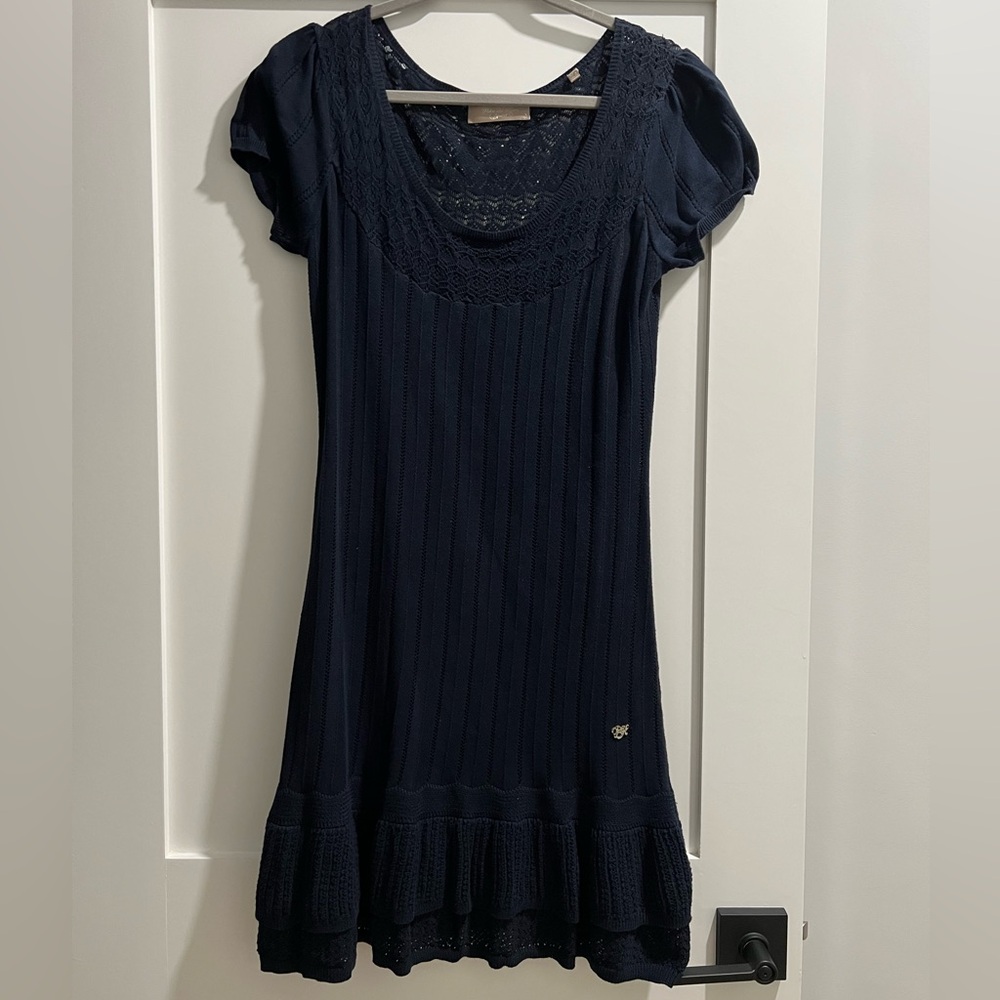 Pedro del Hierro Navy Blue Knit Dress
